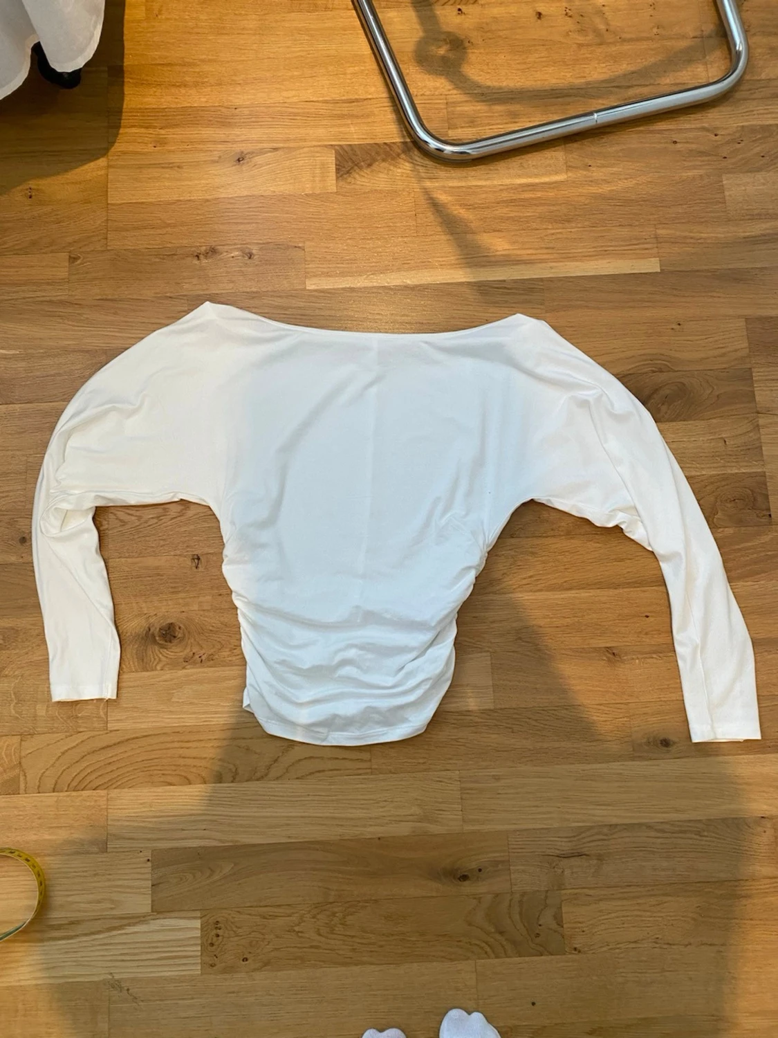 Vit offshoulder långärmad topp - 1