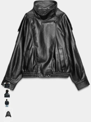 Virala zara funnel neck jackan - Säljer den då den inte är min stil. Jag har endast testat och tjejen jag köpte den av har använt fåtal gånger. I fint skick.