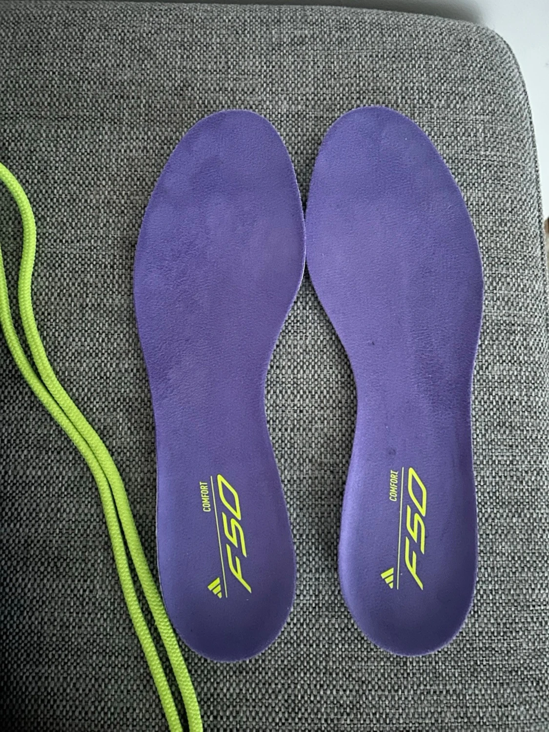 Adidas F50 lila och limegröna fotbollsskor - 4