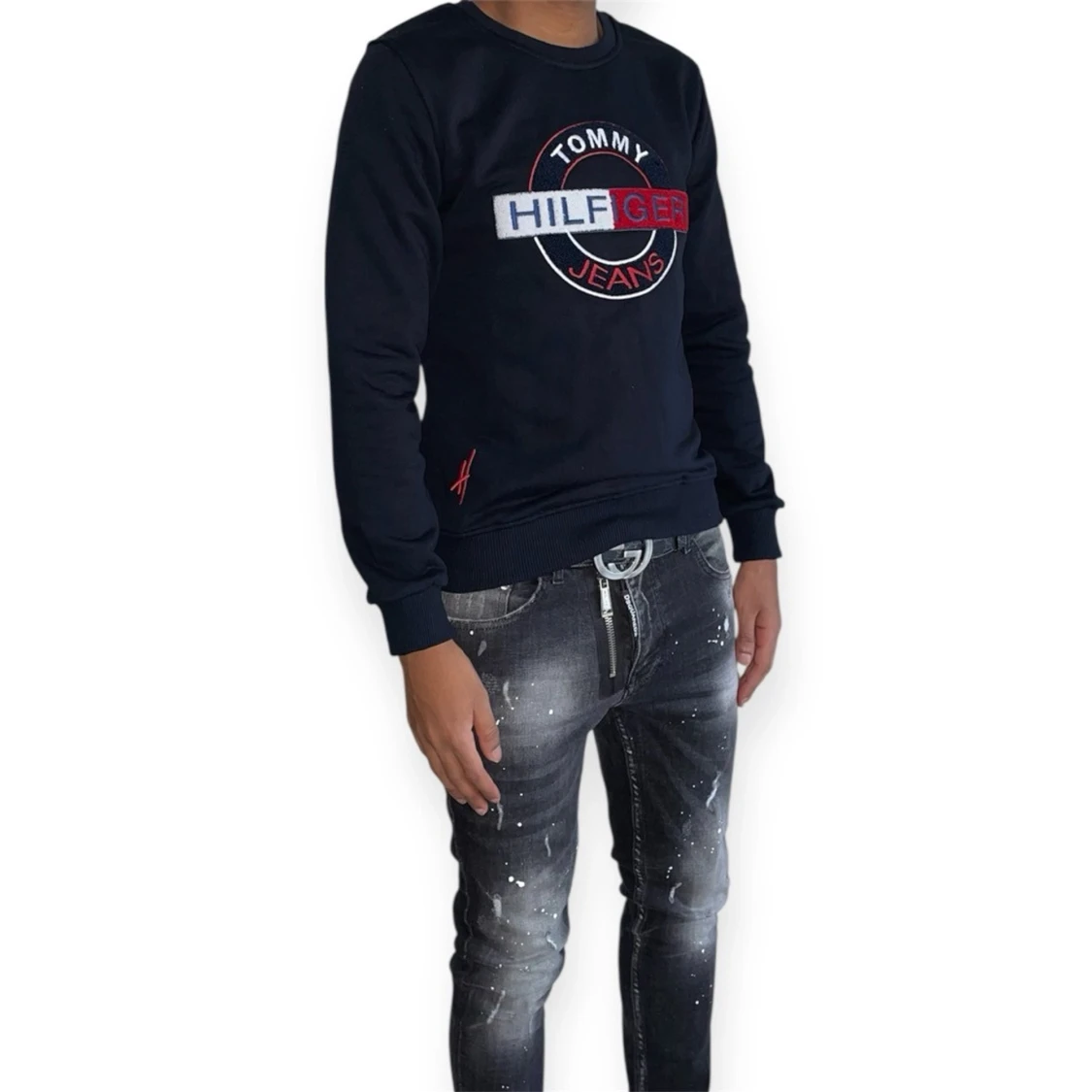 Tommy Hilfiger Tröja- Blå- Storlek S - 1