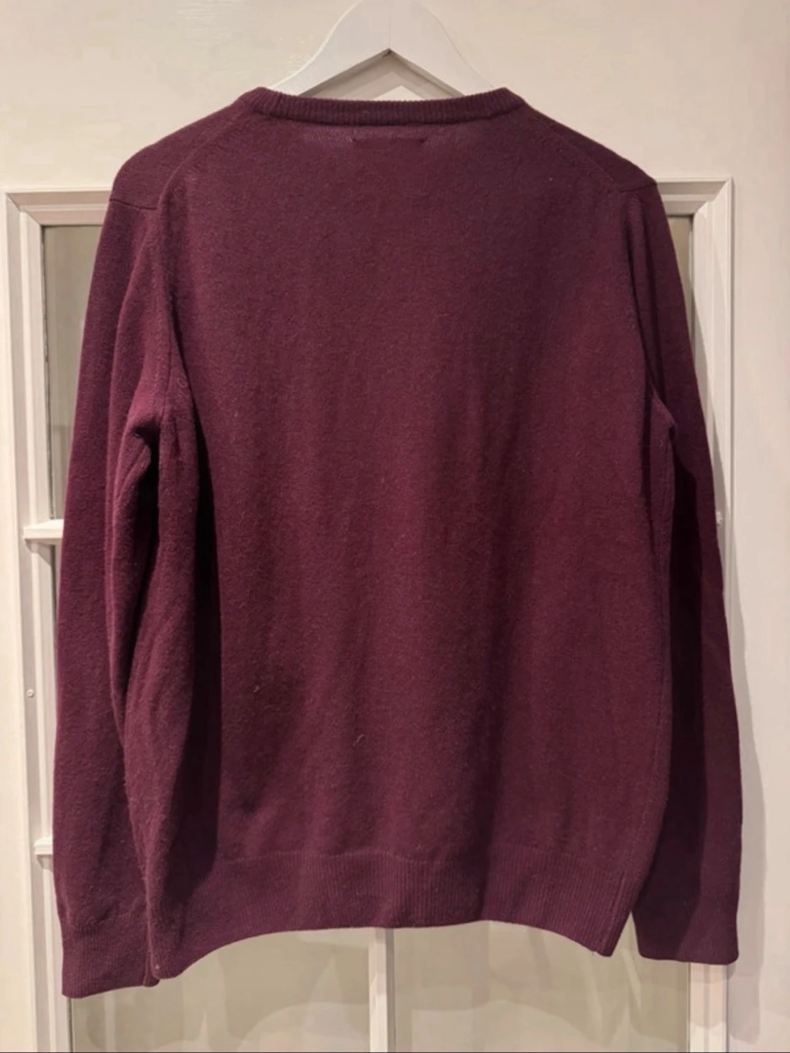 Vinröd cashmere-tröja A Day's March - 2