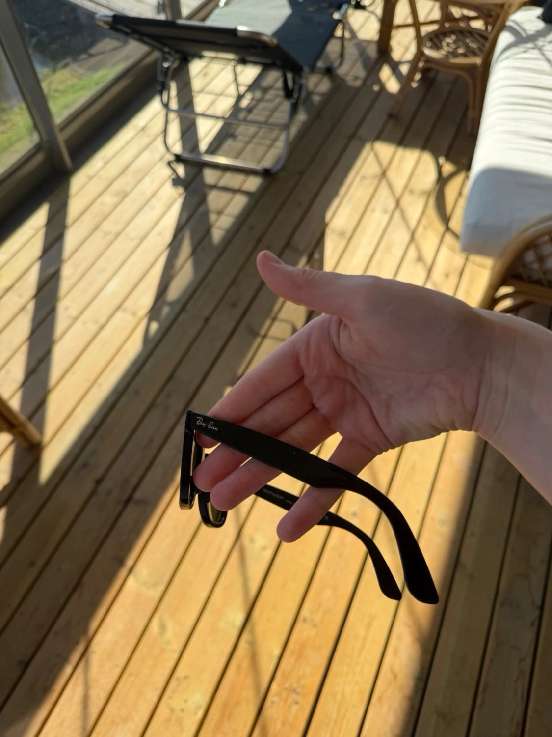 Svarta Ray-Ban Wayfarer solglasögon - 4