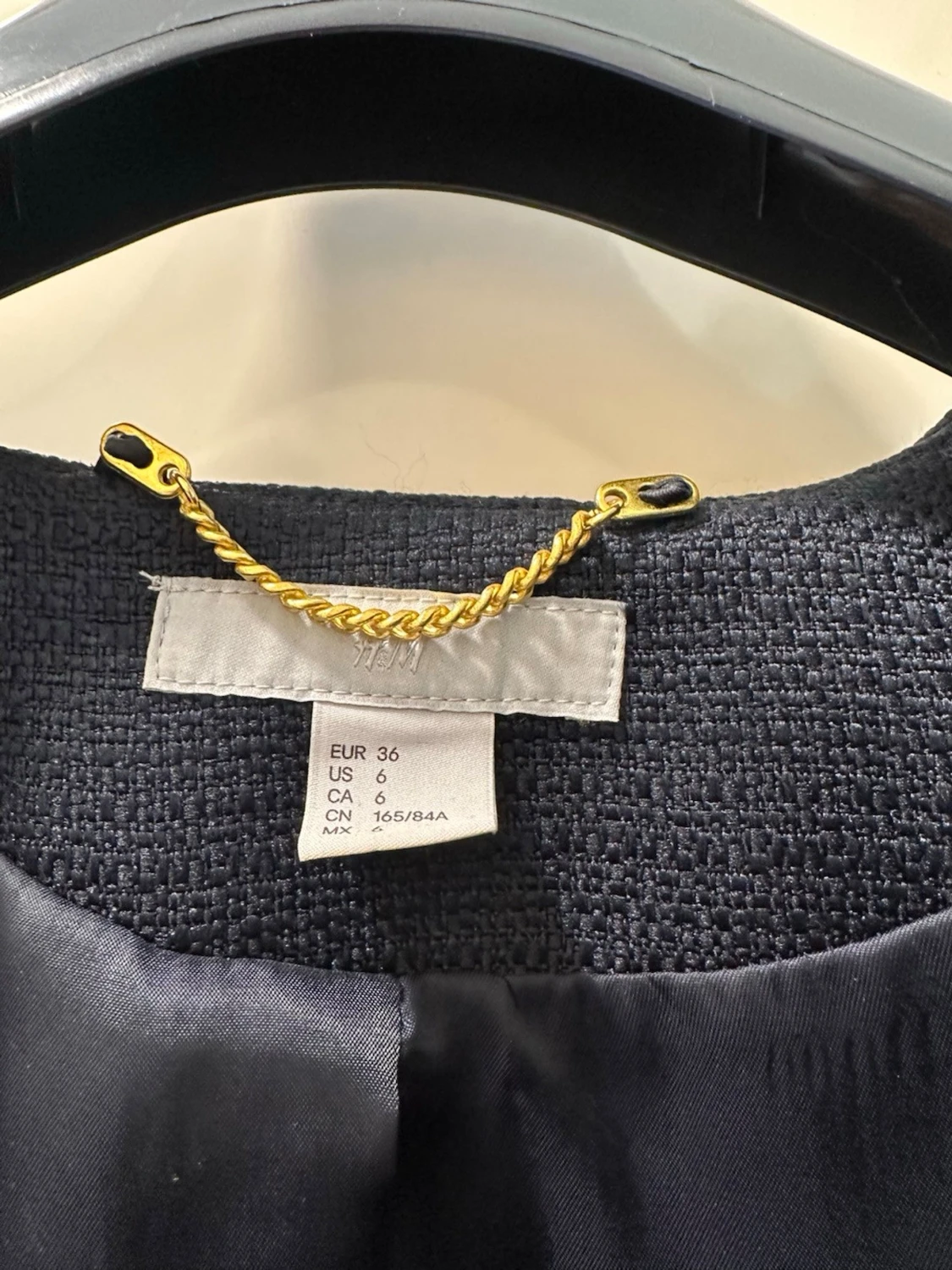 Mörkblå kavaj från H&M, storlek 36 - 1