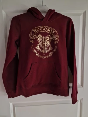 Ny oanvänd Harry potter hoodie från H&M med prislapp kvar - 🌸Snyggt guldprint 🌸Är strl 170 men passade även mig när jag hade strl S.  🌸Kommer från djur och rökfritt hem 🌸Inköpt på H&M 🌸Hittar inga fel på den, ej använd, endast provad vid inköp. 