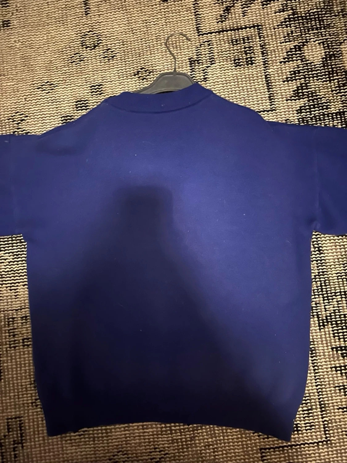 Blå sweatshirt med ROCK-tryck - 1