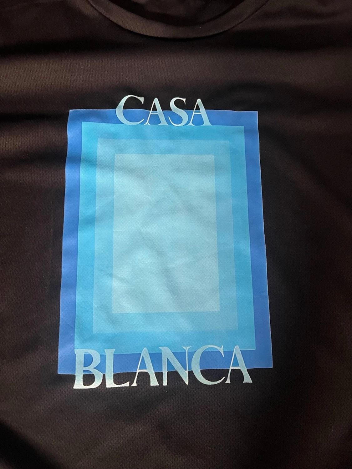 Casa Blanca svart set med blå tryck - 1