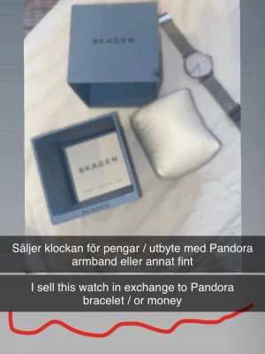 Skagen Signatur Slim silverklocka - Minimalistisk och stilren klocka från Skagen, modell Signatur Slim SKW2692. Klockan har ett runt, silverfärgat ur med mesh-armband i metall och en enkel, vit urtavla utan siffror.   Säljer själva klockan och tillbehören men kan även byta ut mot något jag verkligen söker som ex Pandora armband. Om någon är intresserad skicka gärna DM!💞 PS/ denna klockan är helt ny - har inte kvar kvitto