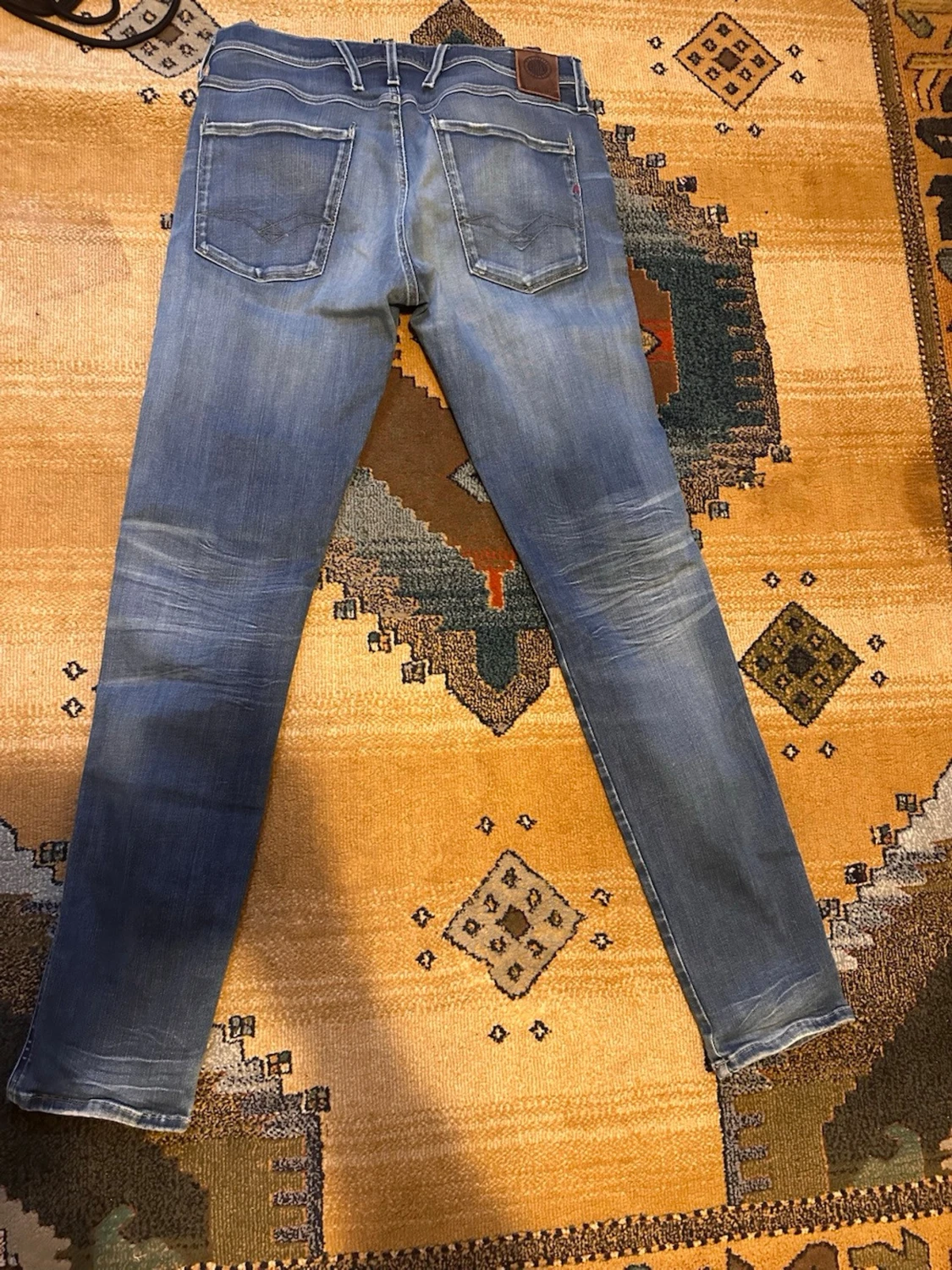Blå slim fit jeans från Replay - 3
