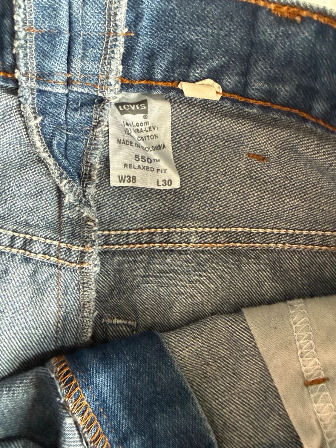 Blå jeanskjol från Levi's - 3
