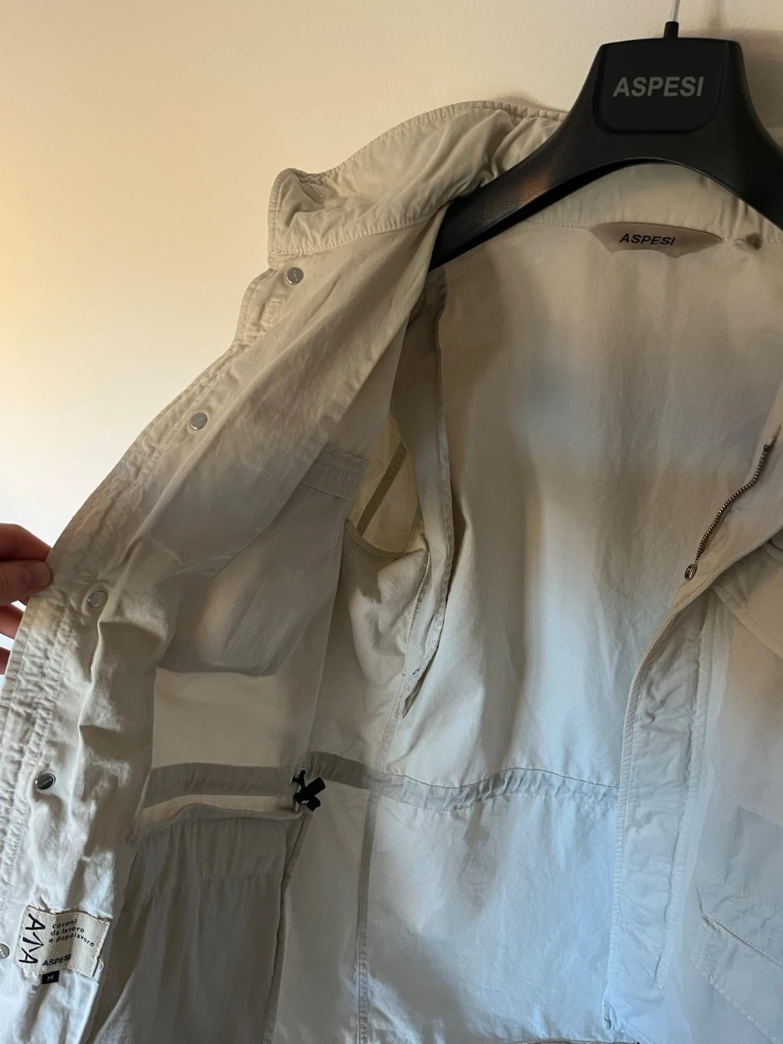 Beige vindjacka från Aspesi - 3