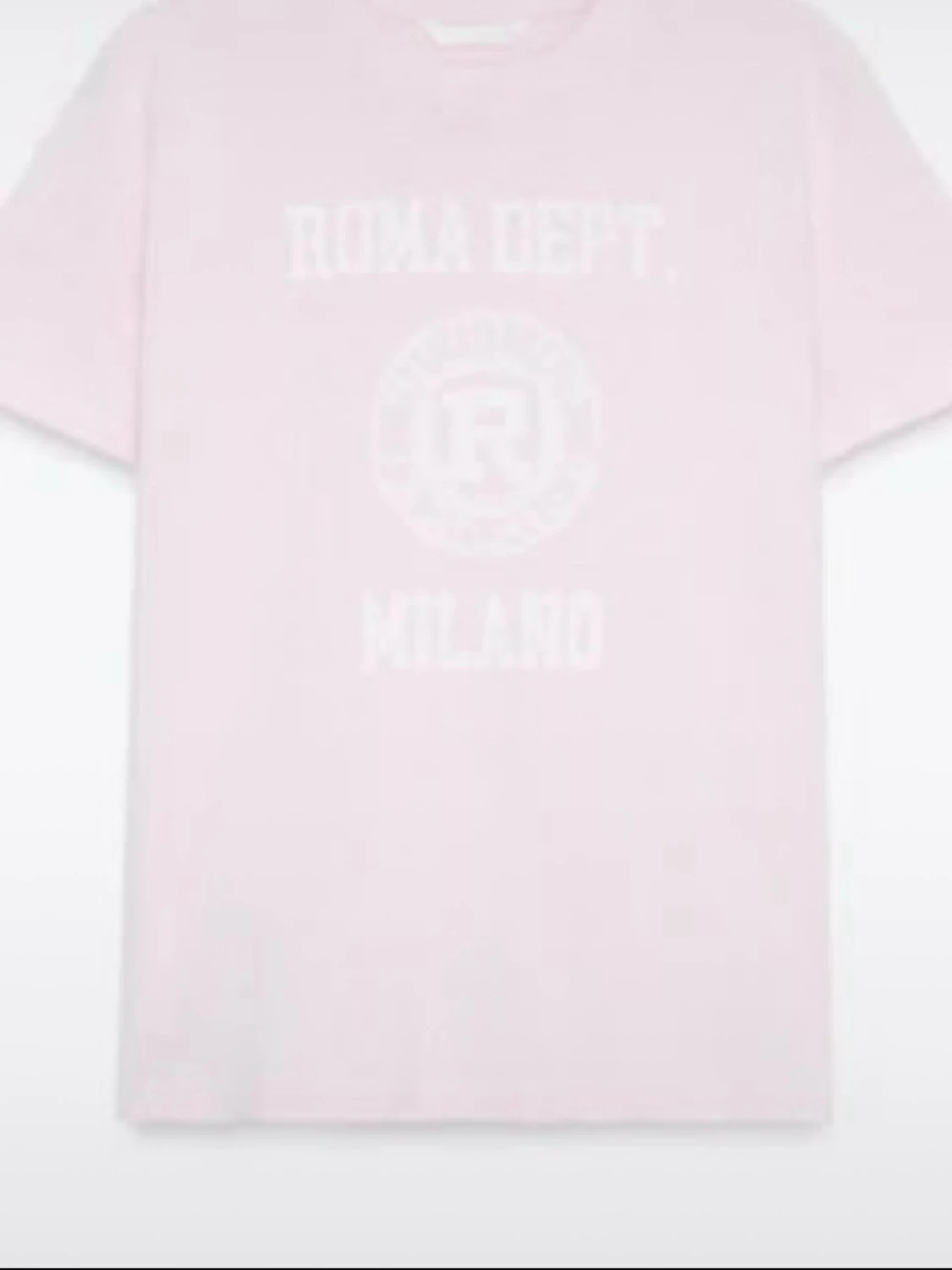 Rosa t-shirt ROMA DEPT. MILANO