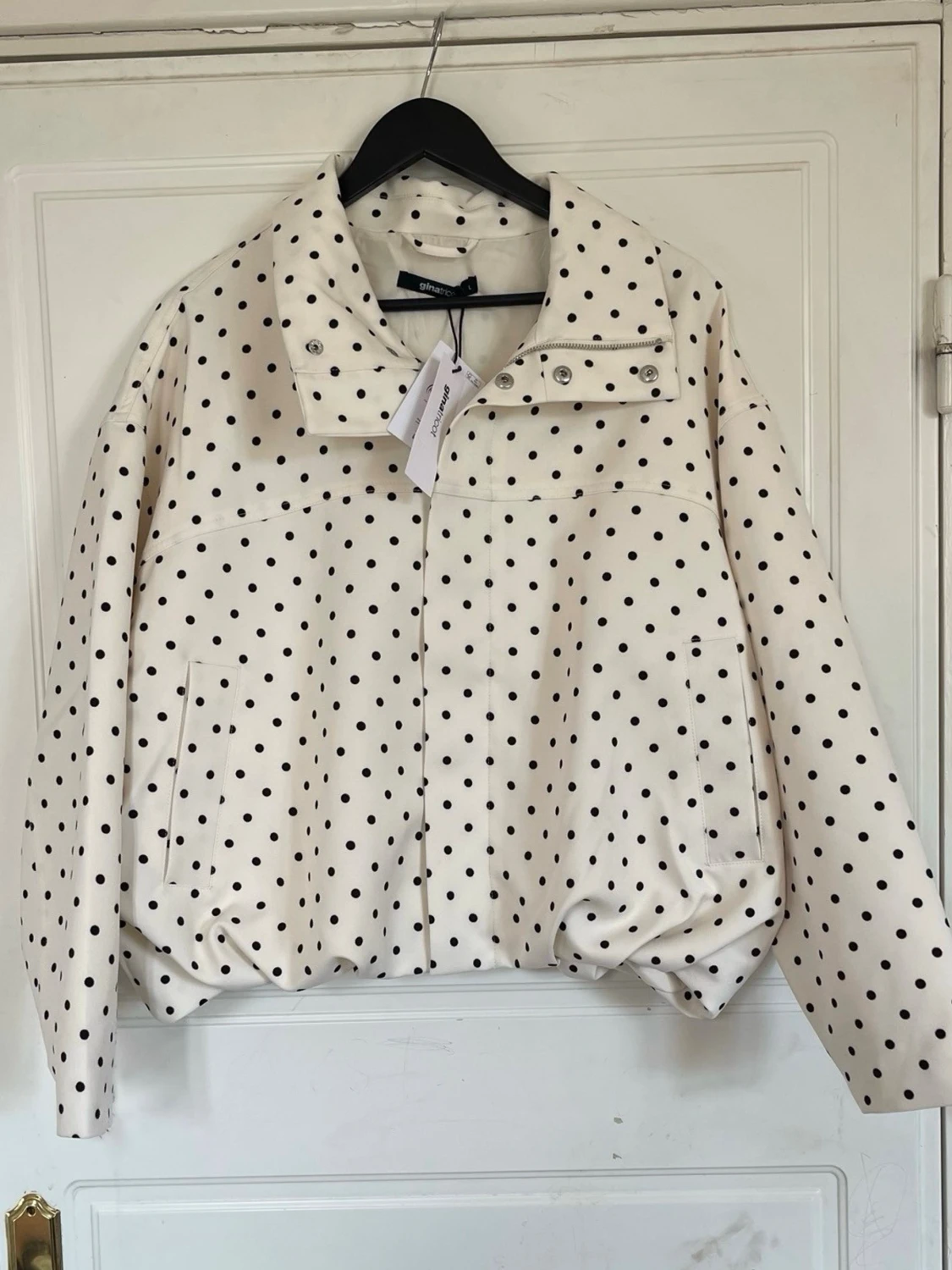 High neck dot jacket