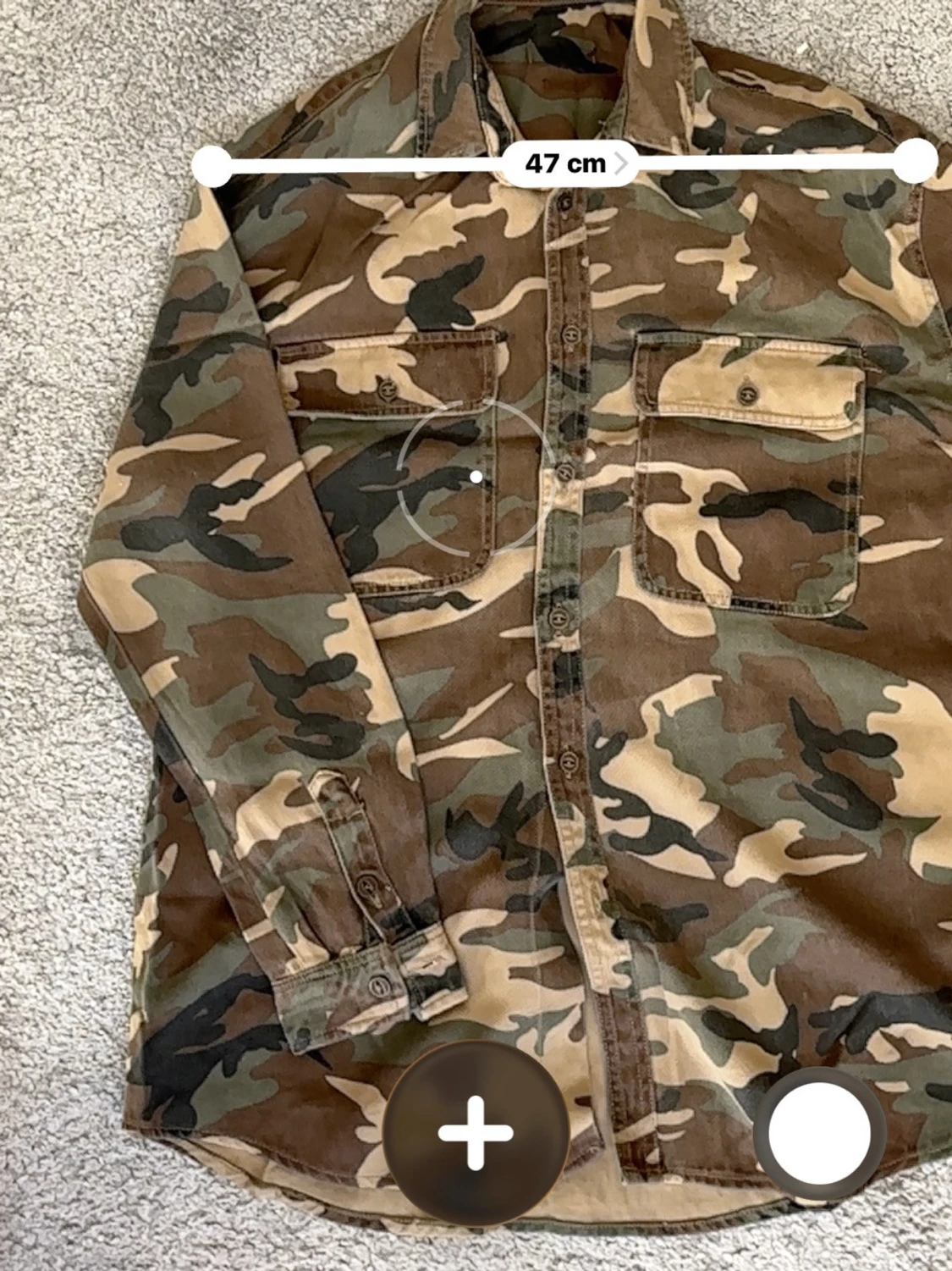 Camo overshirt med bröstfickor - 4