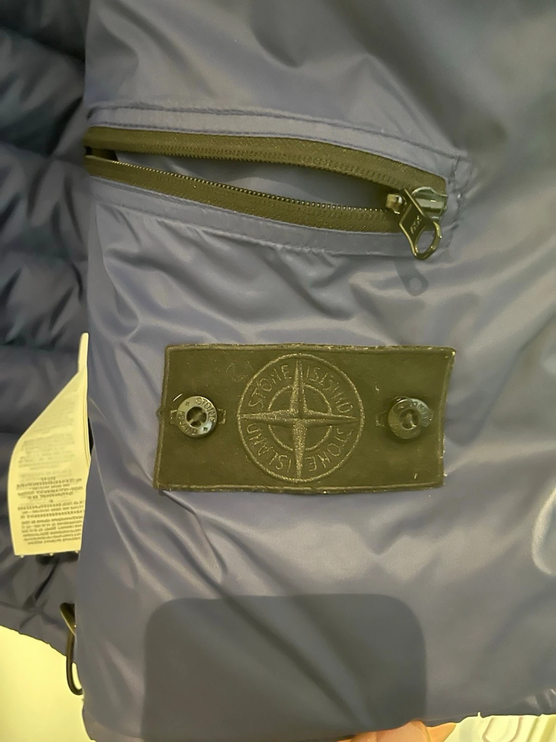 Marinblå dunjacka från Stone Island - 3