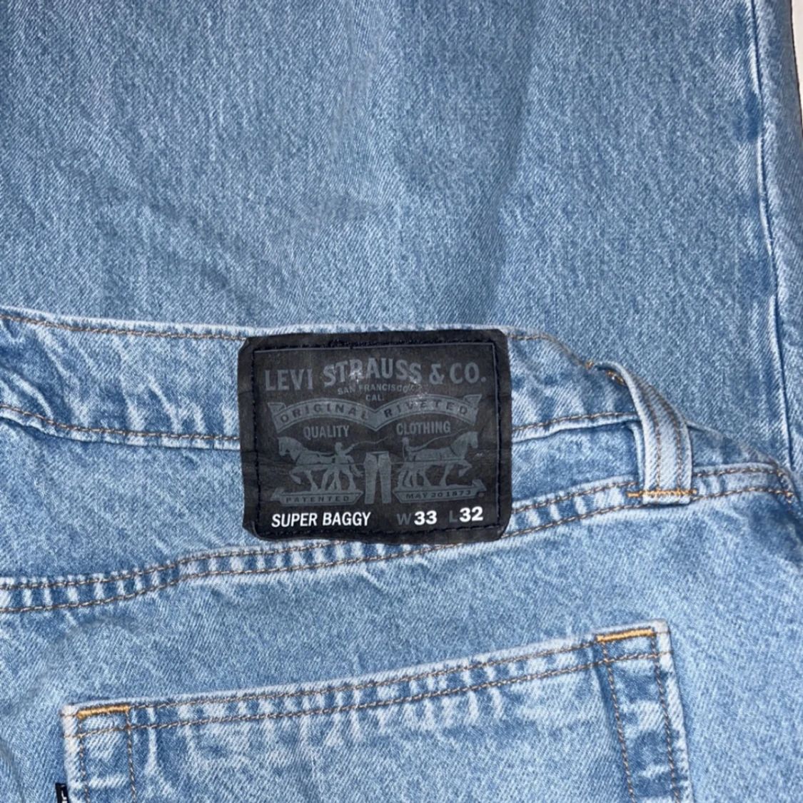 Blå Levi's Super Baggy Jeans - 2