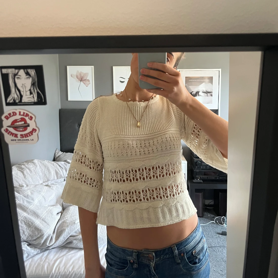 Stickad topp Mango - 2