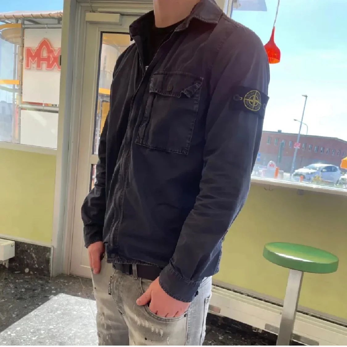 Svart overshirt från Stone Island - 1