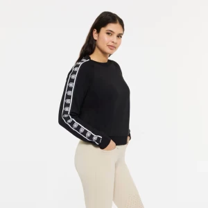 Svart sweatshirt från hööks - Helt oanvänd sweatshirt från hööks(fairfield). Strl S. Går använda som rid tröja eller som vanlig tröja!