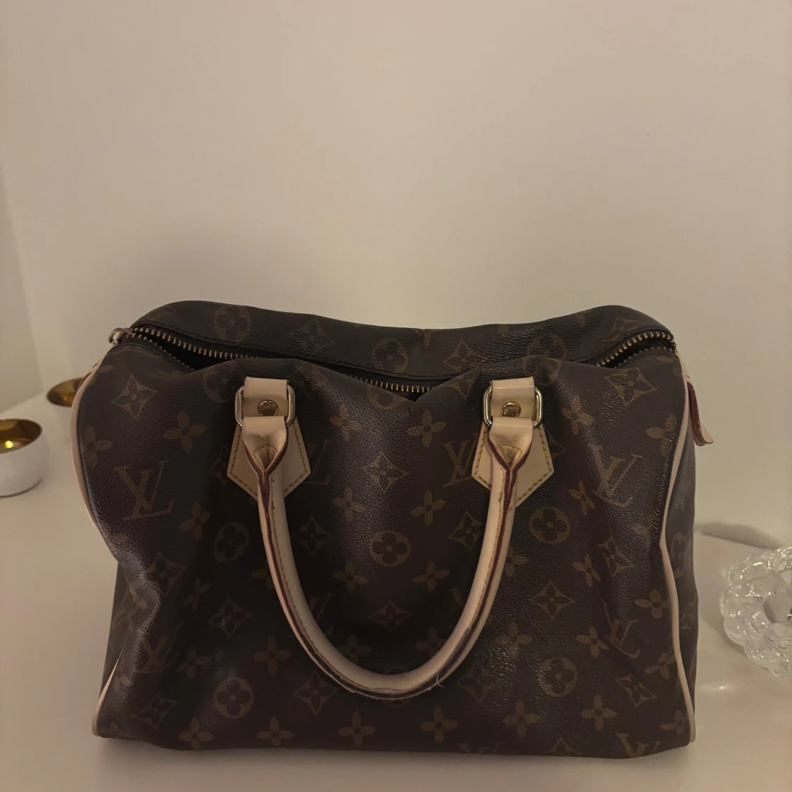 Brun handväska från Louis Vuitton