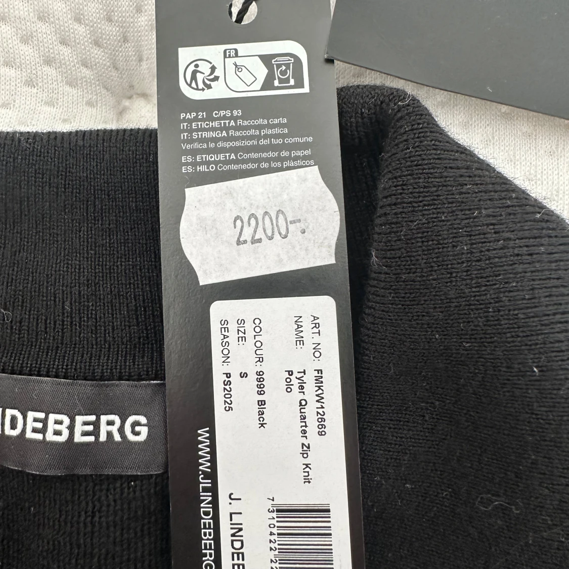 Svart merinoullströja från J.Lindeberg - 3