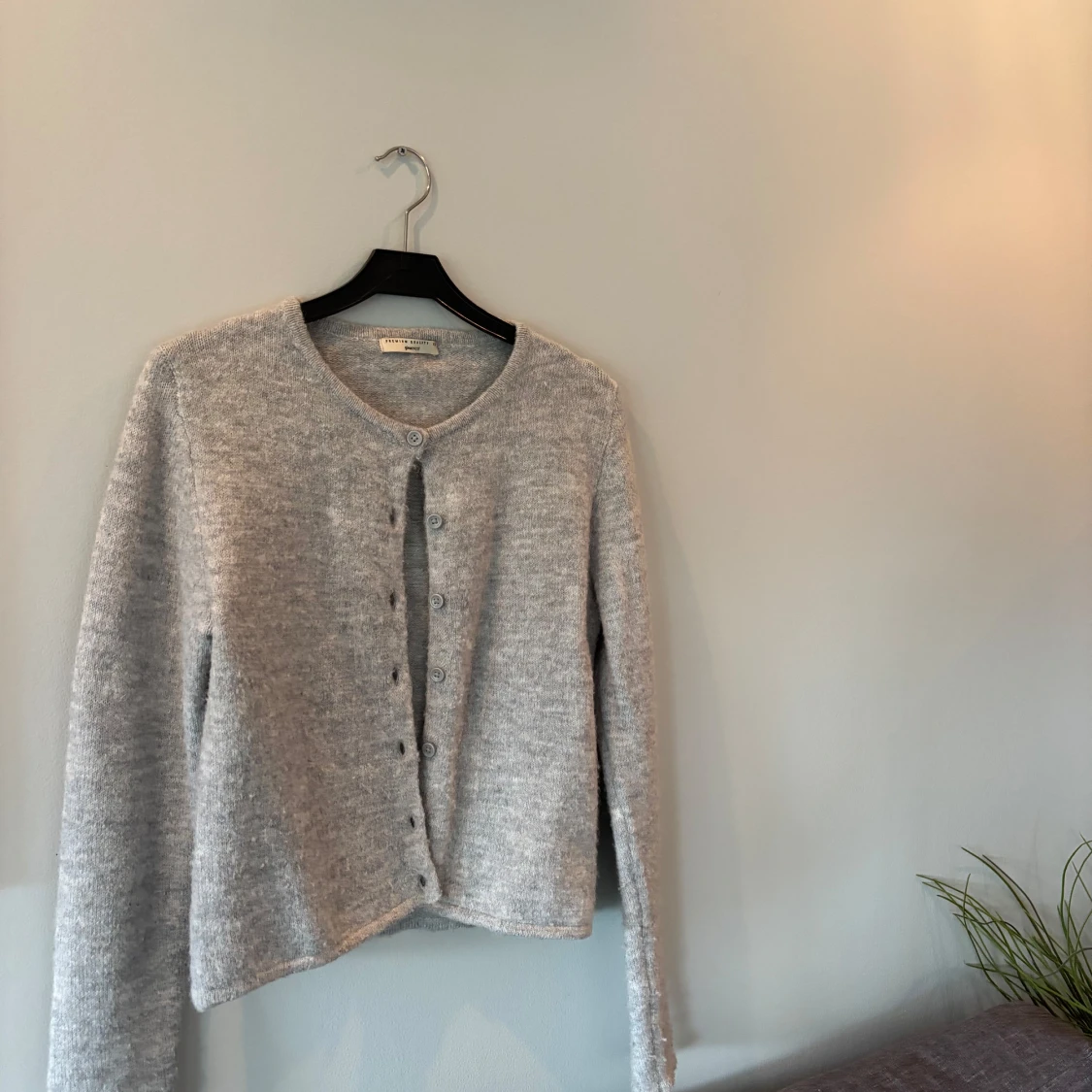 Grå kofta från Gina Tricot i ullmix - 1