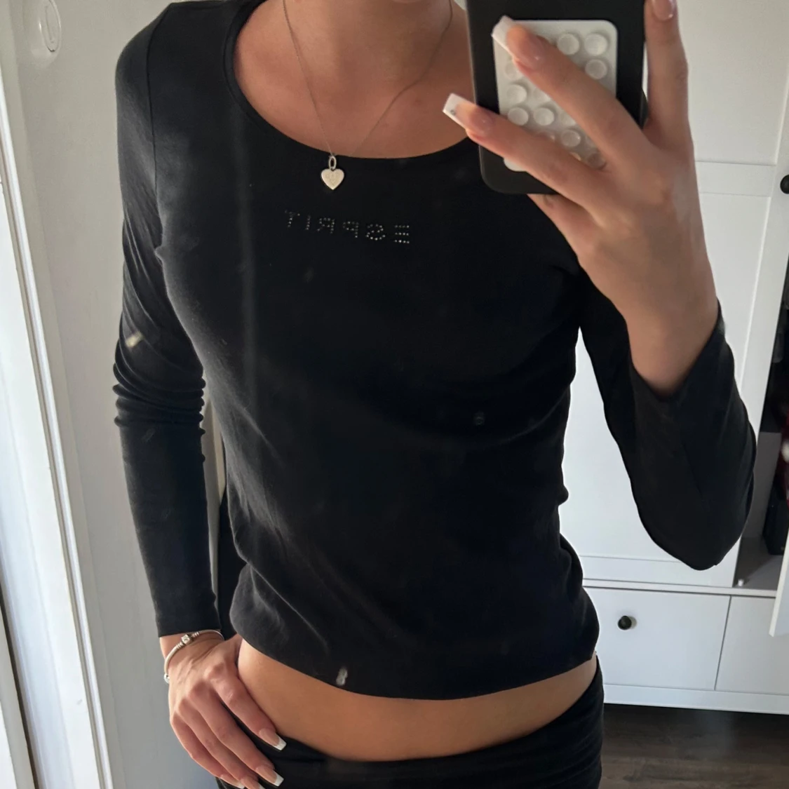 Svart långärmad topp från Esprit - 2