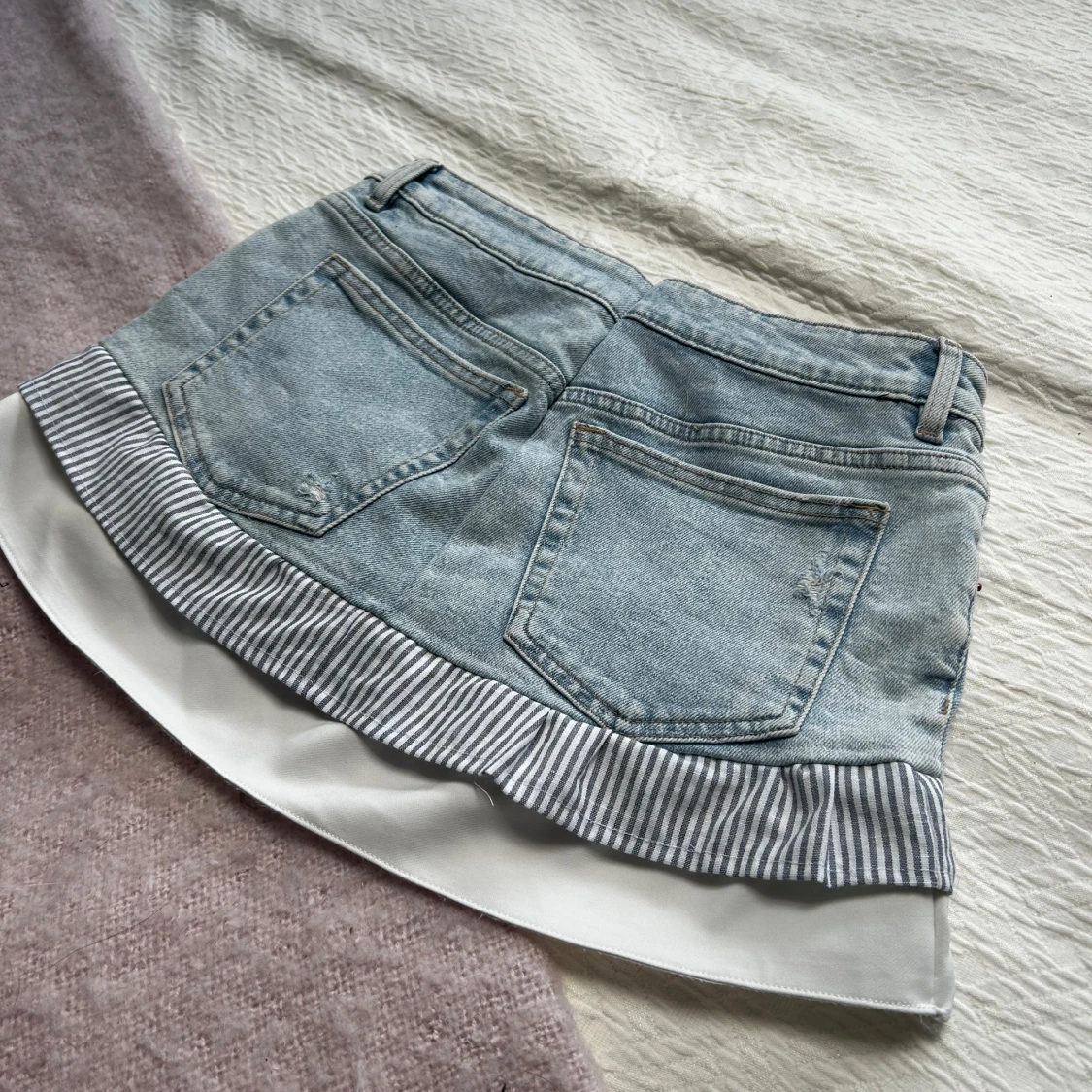 Jeanskjol med volang  - 2