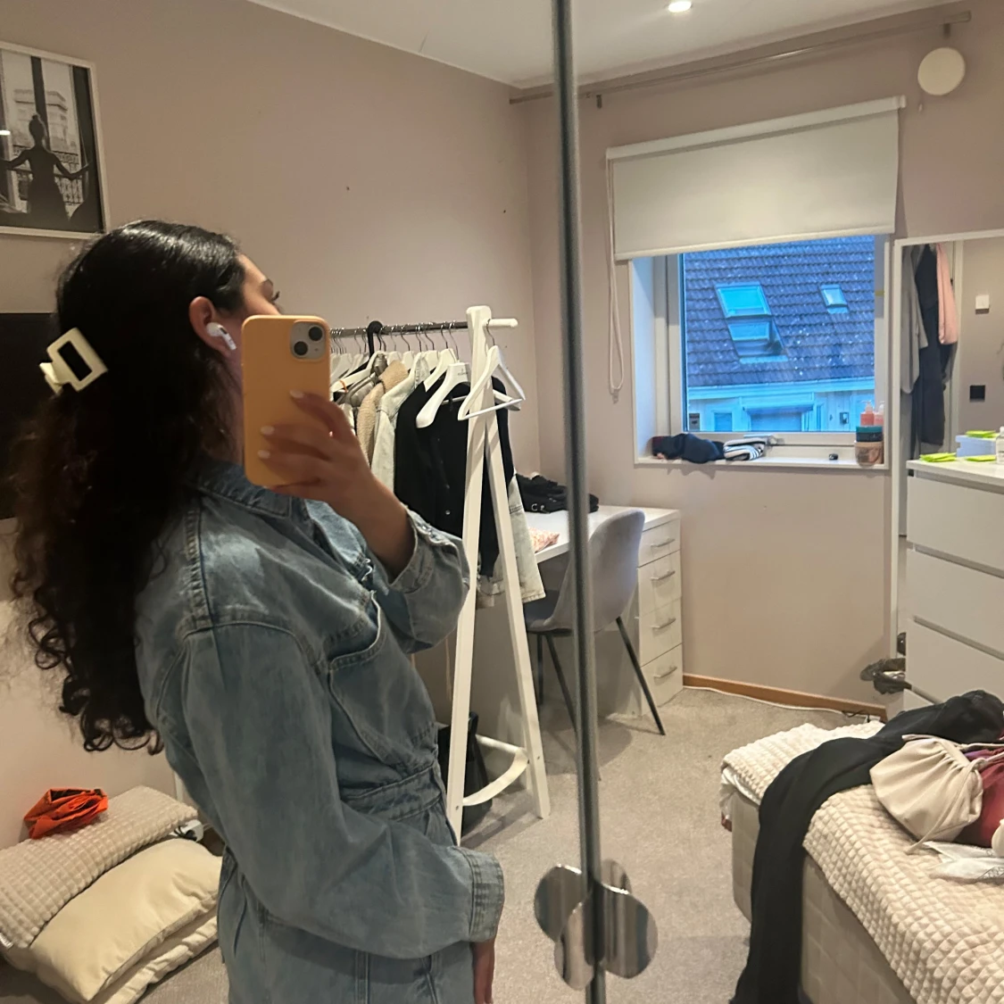 Ljusblå jeansklänning från Mango XS - 4