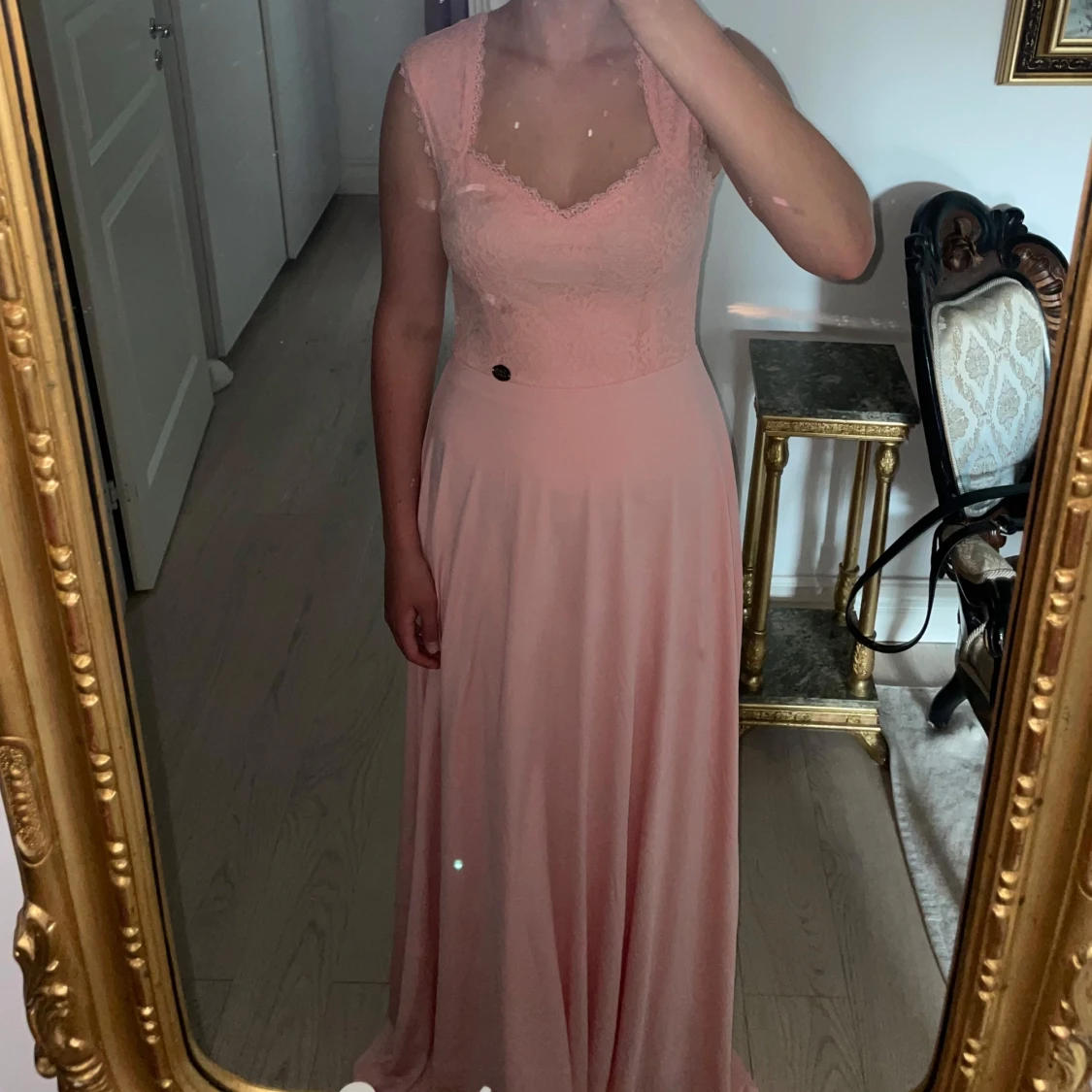 Lång rosa klänning Chiara Forthi - 1