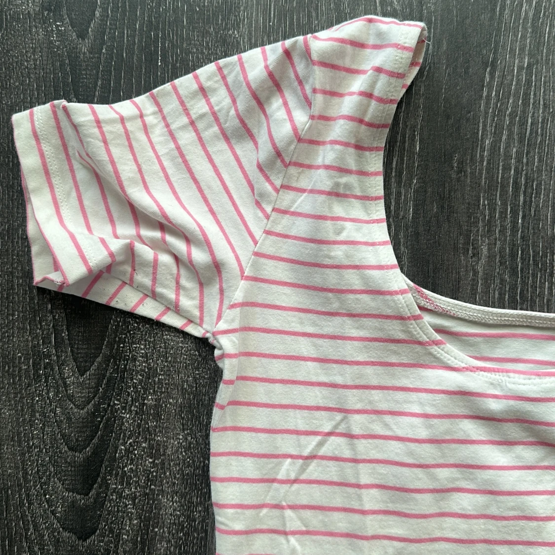 Randig vit och rosa bodysuit - 2