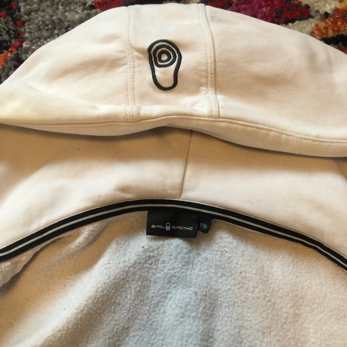 Vit hoodie från Sail Racing med dragkedja - 3