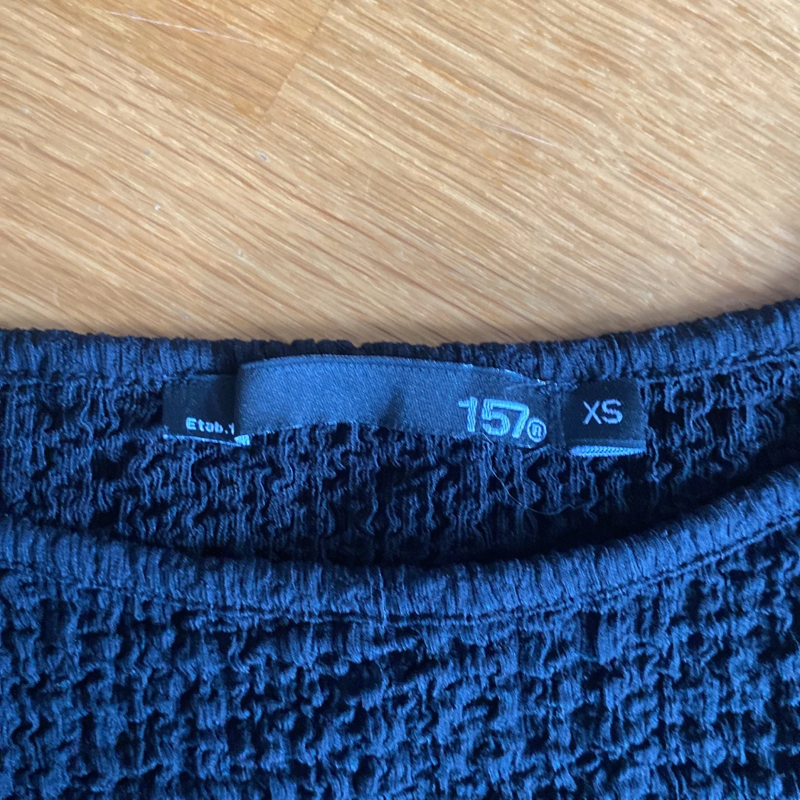 Mörkblå strukturerad topp från 157 - 2