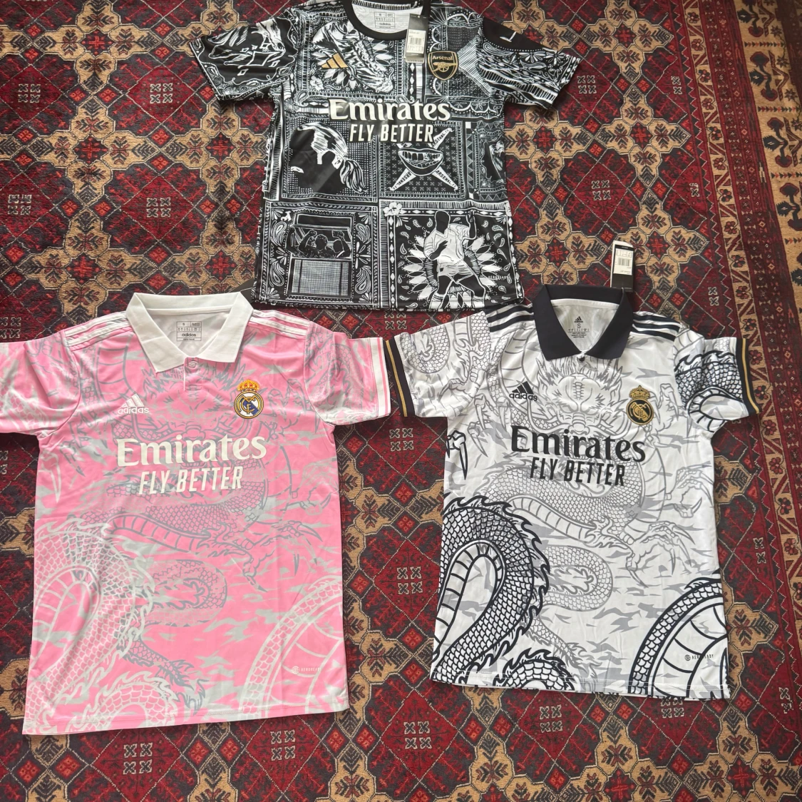 Real Madrid x Adidas drakmönstrad fotbollströja - 4