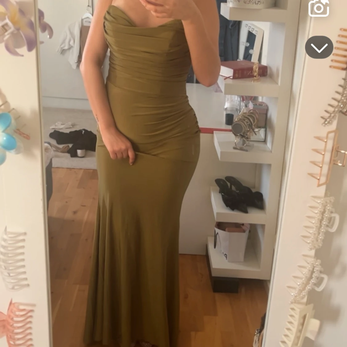 Olivgrön balklänning