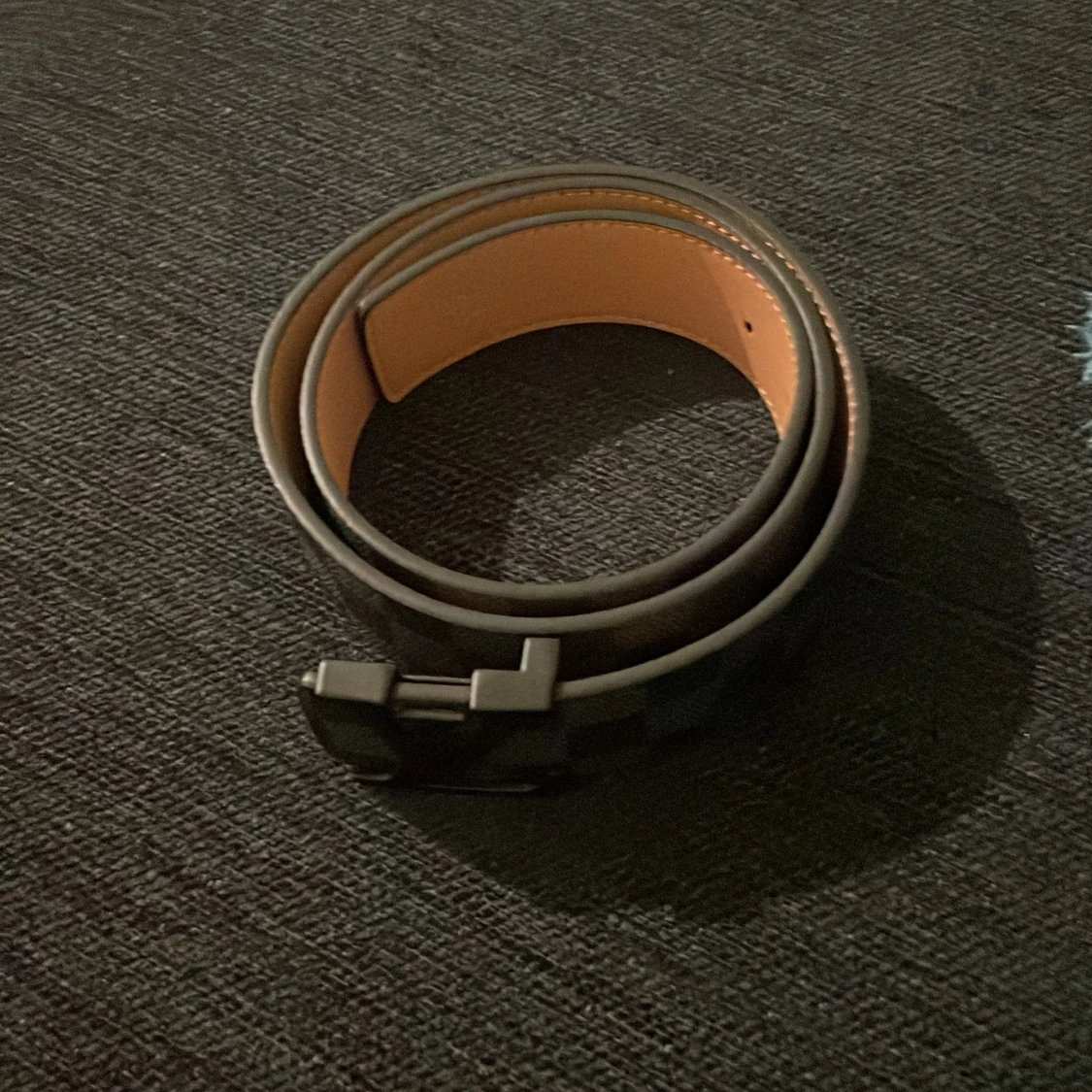 Svart rutigt bälte från Louis Vuitton - 2