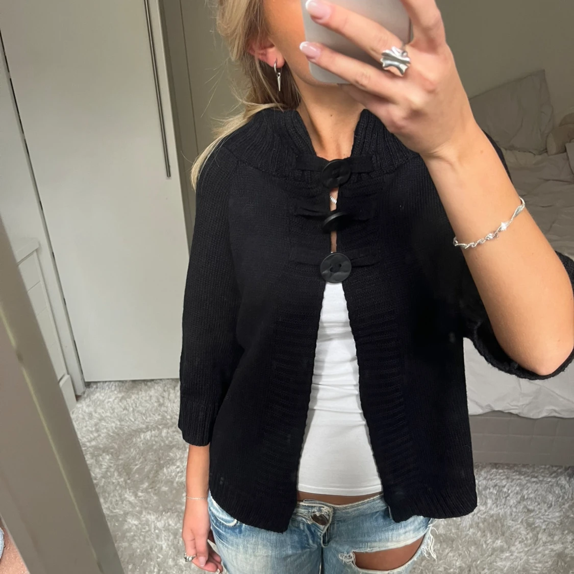 Trekvartsärmad kofta - 1