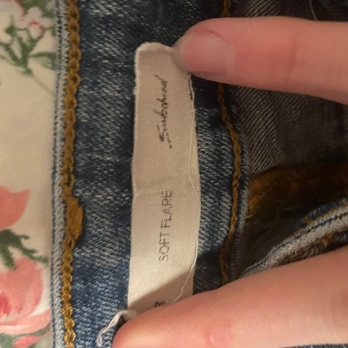 Blå jeans Soft Flare - 3