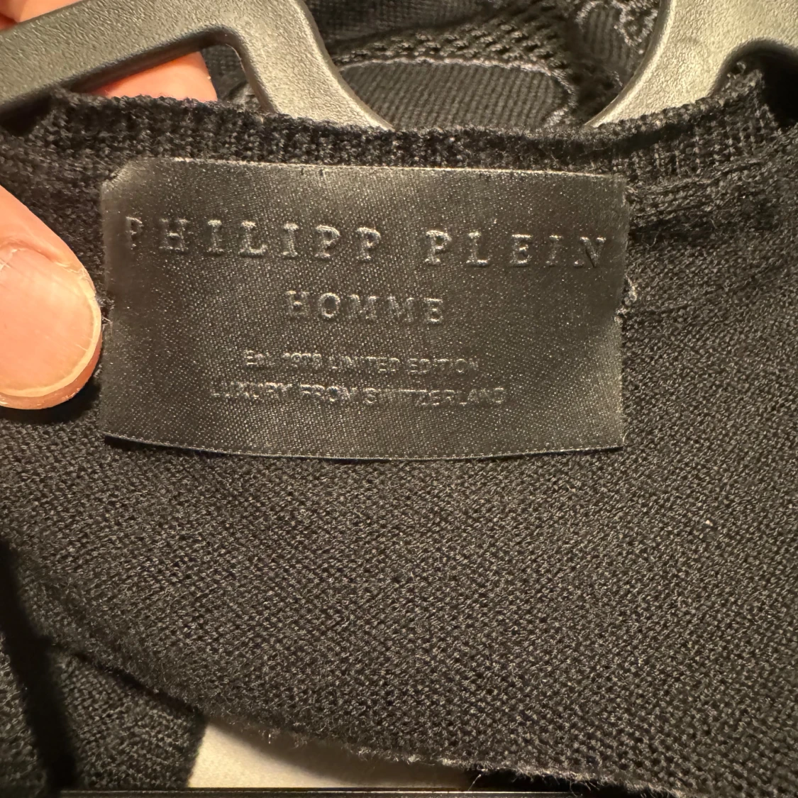 Svart kofta från Philipp Plein med dödskalle - 4