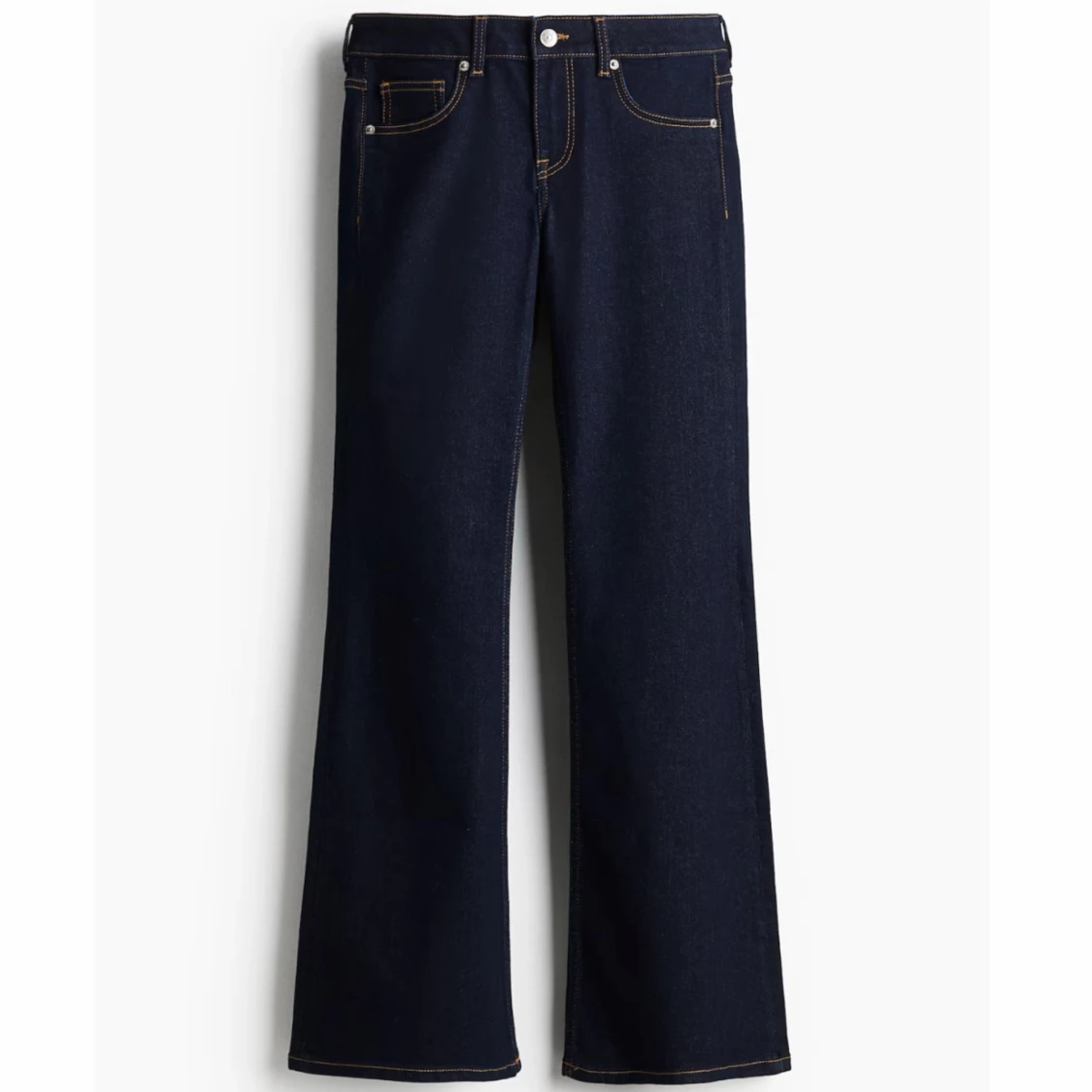 Mörkblå low waist bootcut jeans