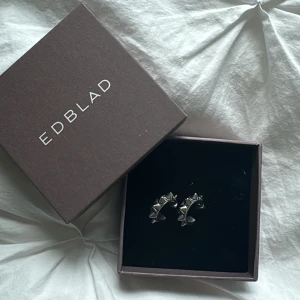 Silverörhängen Edblad - Silverfärgade örhängen från Edblad. De har en unik design med små nitar runt hela ringen. Perfekt för alla outfits