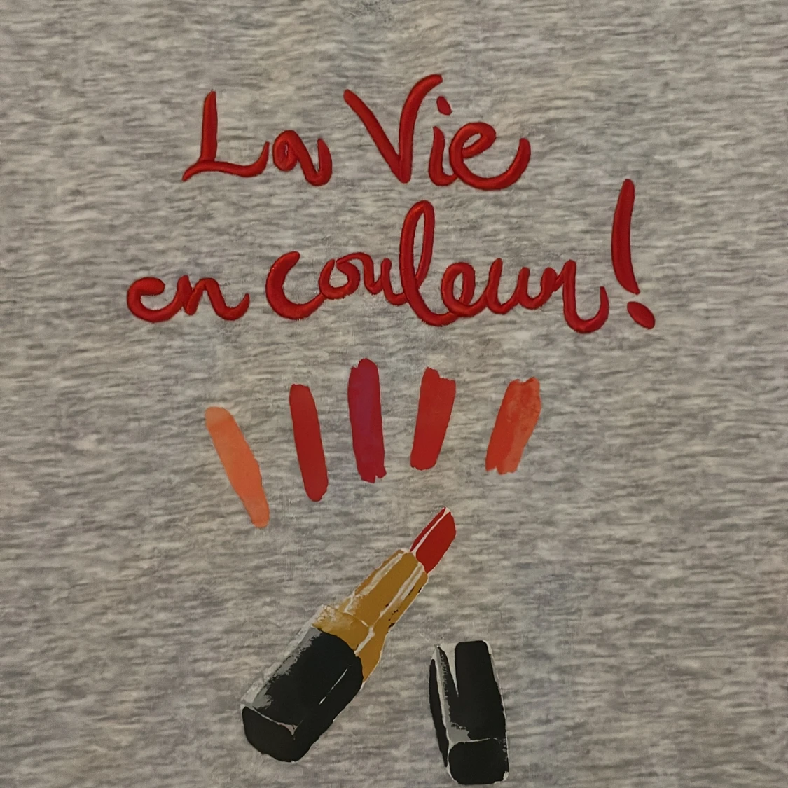 Grå sweatshirt med tryck från H&M - 4