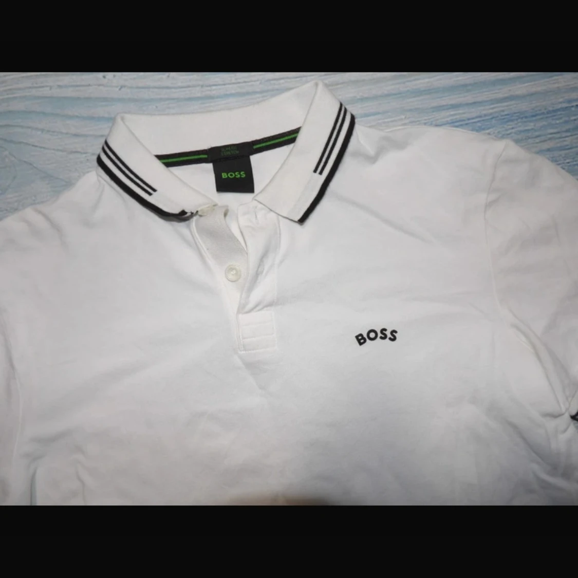 Vit pikétröja från Hugo Boss - 1