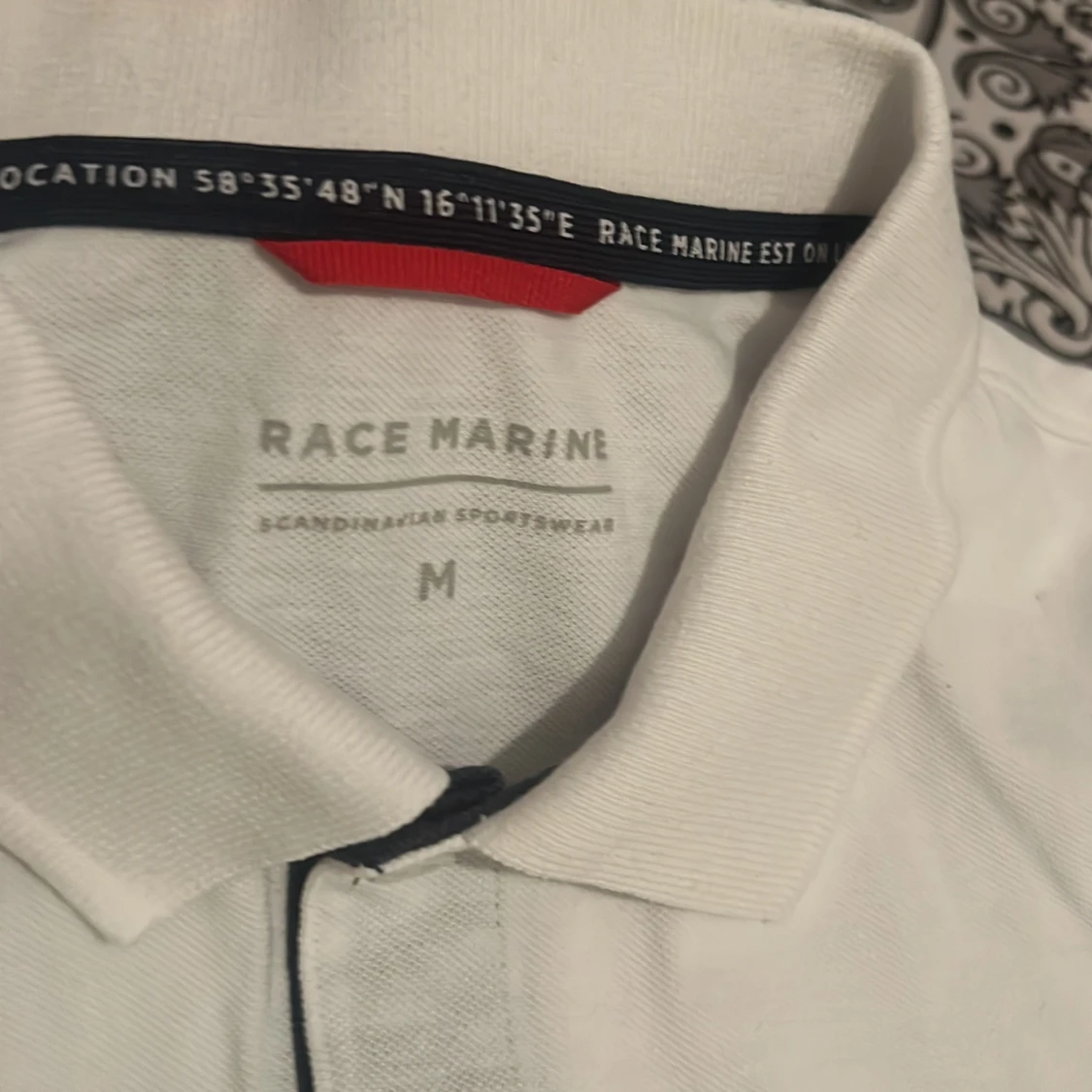 Vit pikétröja från Race Marine M - 2