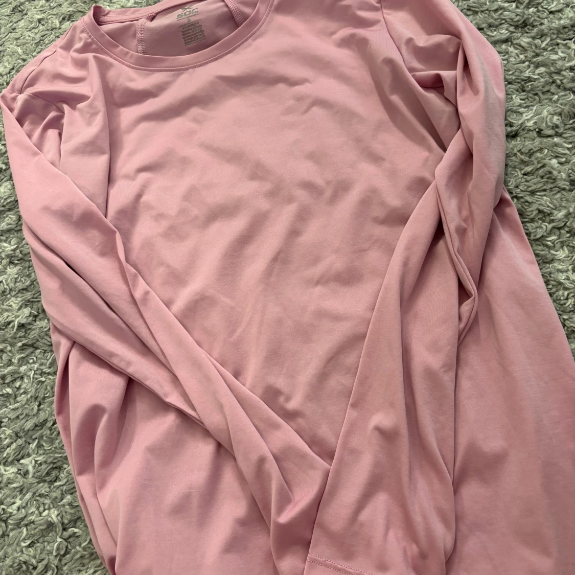 Rosa långärmad träningströja SOC