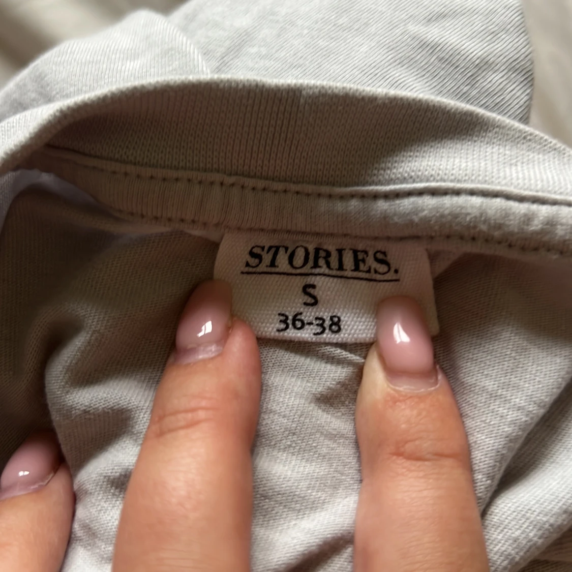 Röd långärmad & grå t-shirt, M - 4