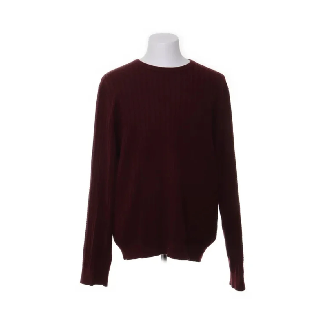 Vinröd stickad tröja från Bläck