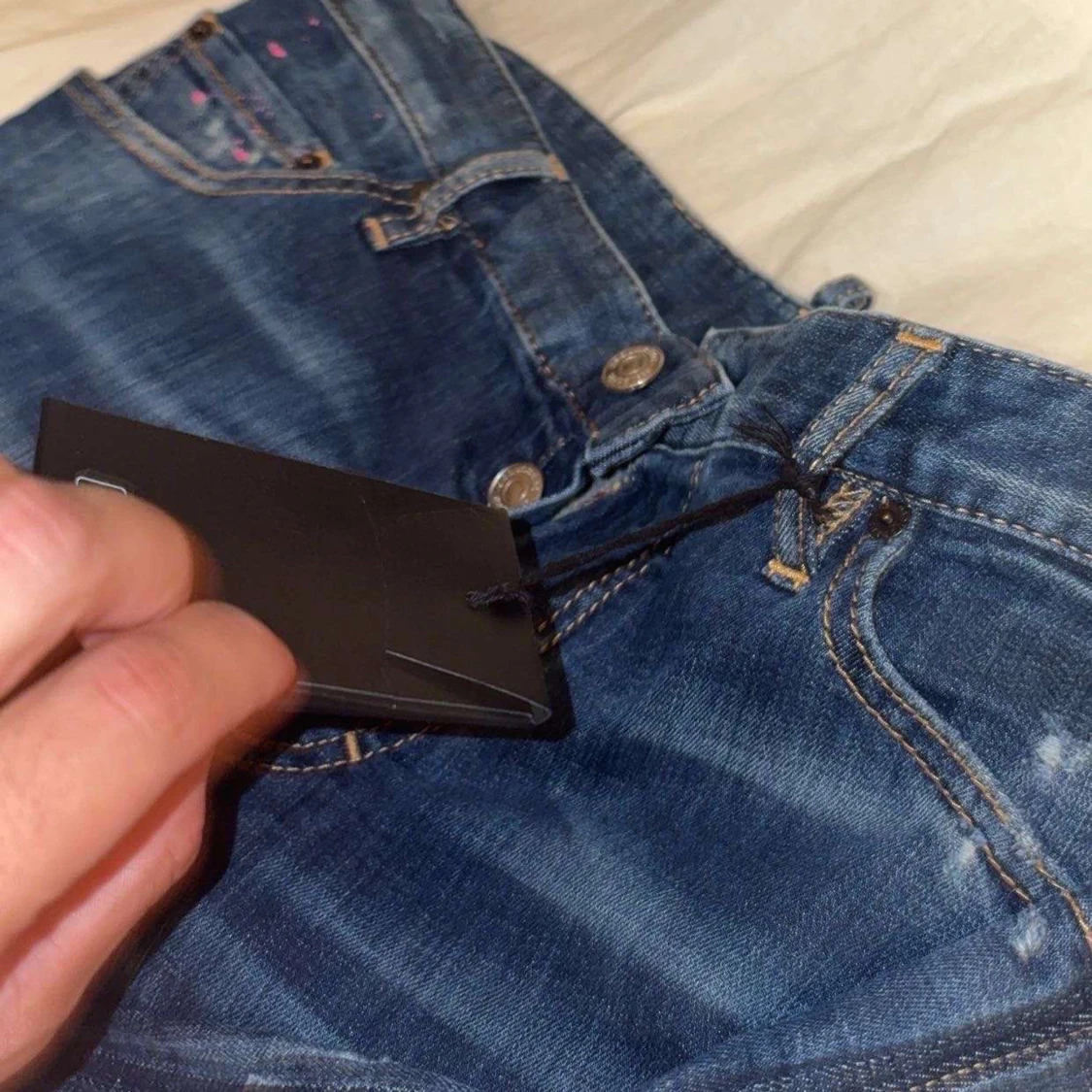 Dsquared2 blå distressed jeans - 3