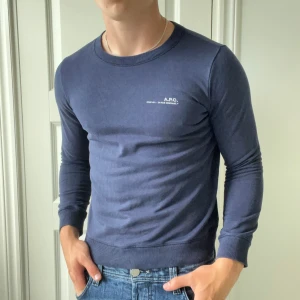 Apc sweatshirt  - Inga defekter. Modellen är 180,75 kg och bär M men är väldigt liten på honom. Skulle rekommendera för runt 60 kg 170 ish. Mer eller mindre, kan gå ned i pris vid snabb affär. 
