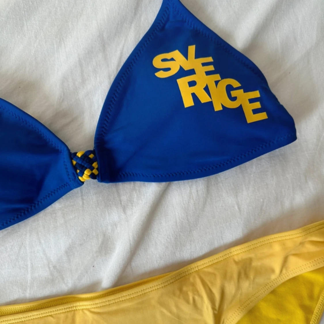 Blå och gul Sverige bikini - 1