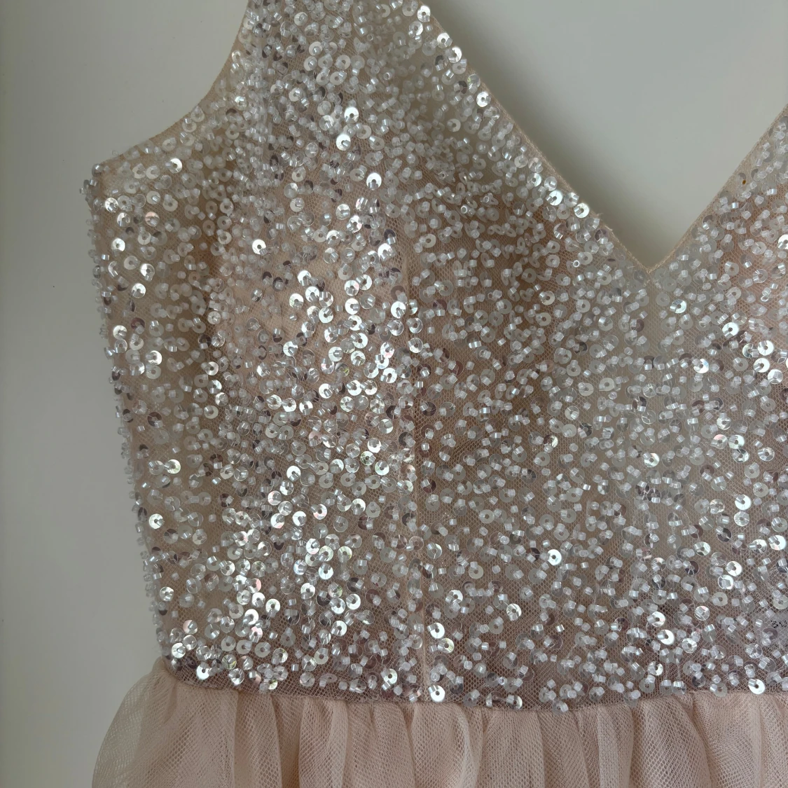 Cremefärgad balklänning  - 2